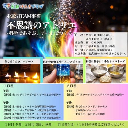 【埼玉・長瀞】科学とアートが融合する2日間！小・中