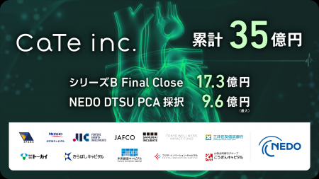 株式会社CaTe、NEDOディープテック・スタートアップ支 株式会社CaTe、NEDOディープテック・スタートアップ支