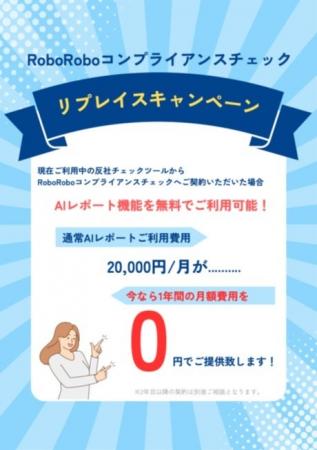 RoboRoboコンプライアンスチェック、2月末までの期間 RoboRoboコンプライアンスチェック、2月末までの期間
