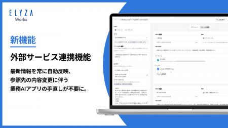 ELYZA Works、外部サービス連携機能の提供を開始