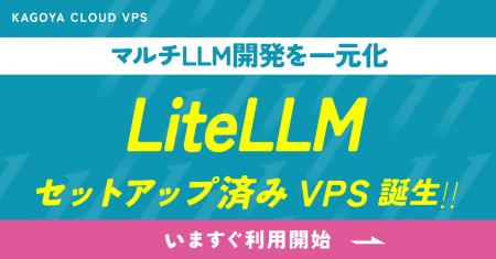 KAGOYA、VPSに“複数LLMを統合管理できる”LiteLLMを提