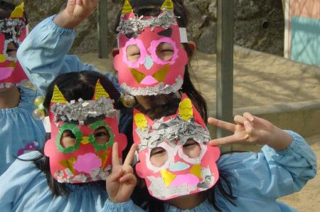 笠寺幼児園が2/3の節分に豆まきを開催　恵方の笠utf-8