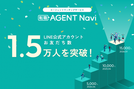 【転職AGENT Navi】LINE公式アカウントお友だち数1.5