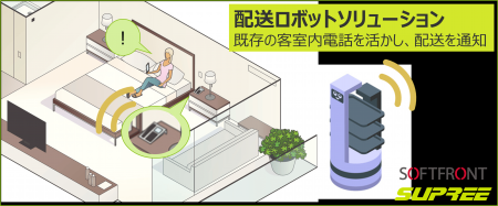 ルームサービスの配膳ロボット導入を加速させる、SUPR