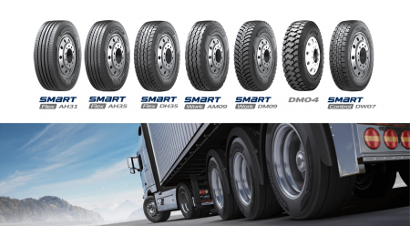 【ハンコックタイヤ】7種のトラック用タイヤを一挙投 【ハンコックタイヤ】7種のトラック用タイヤを一挙投