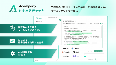 Acompany、安全で秘密を守れるAI製品ブランド「Confid Acompany、安全で秘密を守れるAI製品ブランド「Confid
