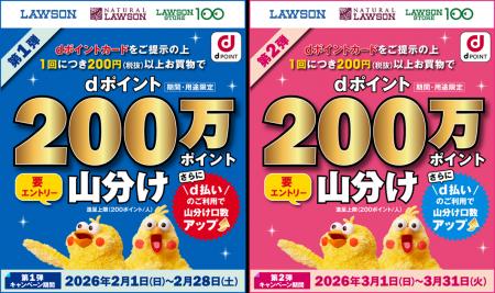 ローソンにおいて「dポイント山分けキャンペーン（第1