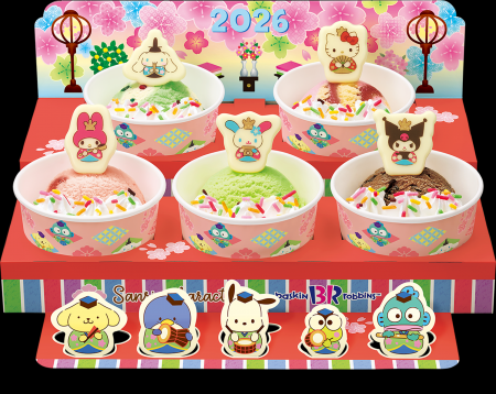 サンリオキャラクターズと一緒にお祝い♪サーティワン