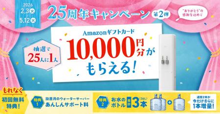 アクアクララから “ありがとう”の感謝を込めて「25周