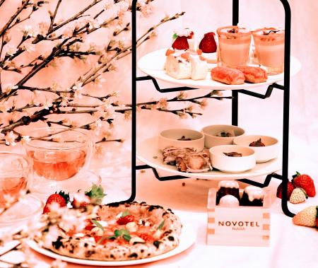 【ノボテル奈良】桜と苺が織りなすスプリングアフタヌ