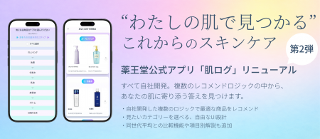 薬王堂公式アプリ「肌診断」リニューアル第2弾！