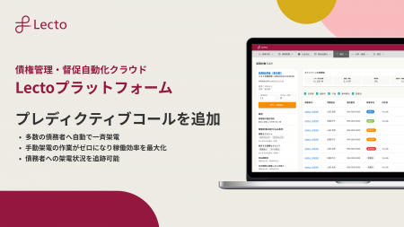 債権管理の自動化を推進する「Lectoプラットフォーム