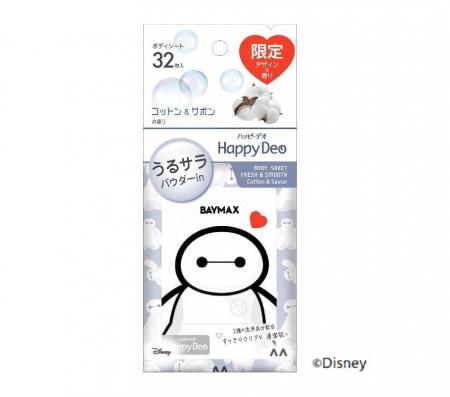 使用感や香りで選べるボディシートからベイマックスの