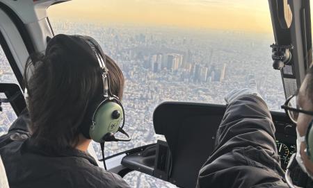 春休み4月、東京ヘリポートで「ヘリコプター体験utf-8