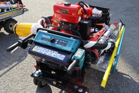 消防団装備を“人力”から“電動”へ　少人数でも動ける電