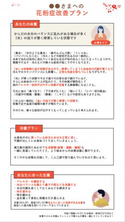 花粉シーズン到来！自分の体質を知って早期対策を！！