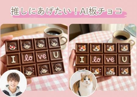 恋人や推しが“板チョコ”に！？YouCamアプリにバレンタ
