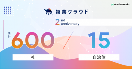 「複業クラウド」サービスリリース2周年で累計600社、 「複業クラウド」サービスリリース2周年で累計600社、