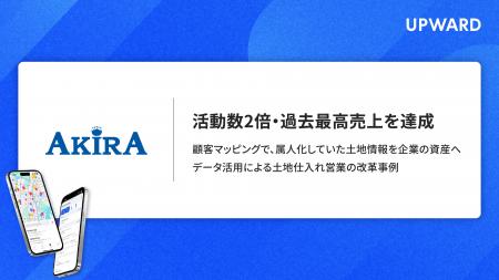UPWARD導入で活動件数2倍を実現し、過去最高売上を達
