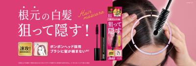 狙った白髪にピンポイントで塗る 「テンスターHena ポ