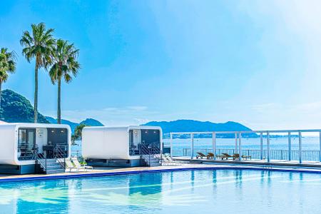 海から数メートル「オーシャンサウナ」も日帰りで楽し