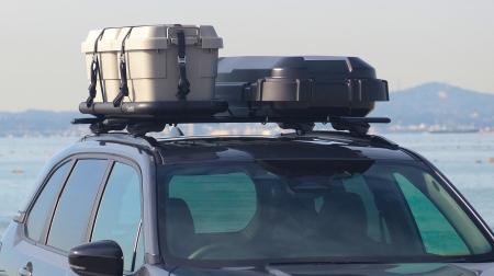ラギットスタイルのルーフボックスに、デュアル積載を