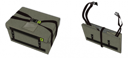 折り畳み式危険物収集BOX「BT-PACKER(TM)（ビーティー