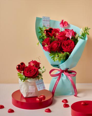 バレンタインに花を贈る男性が増加中。青山フラワーマ