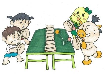 丹波篠山市発祥のスポーツ 桶ット卓球 丹波篠山市発祥のスポーツ 桶ット卓球