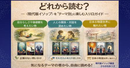 どれから読む？─ 〈現代版イソップ童話〉を“テーマ別”