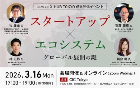 【東京都主催】2025年度 X-HUB TOKYO 成果発信イベン