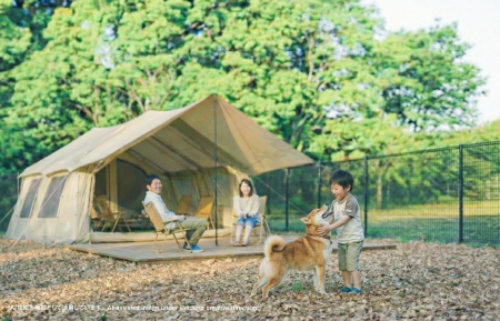 【茨城県常総市】愛犬と泊まれるサイトを設置。RECAMP