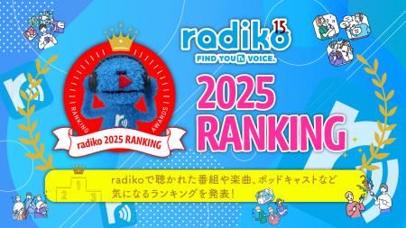 2025年 radikoで1番聴かれた番組は？ラジオ番組・ポッ