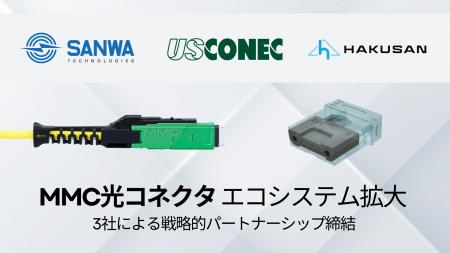 US Conec、白山、SANWA Technologies、超小型フォーム