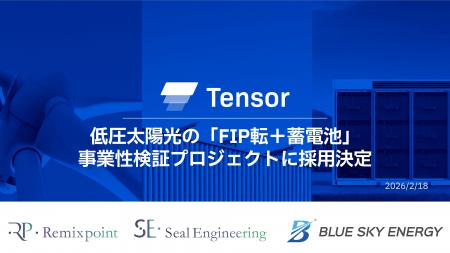 Tensor Energy、低圧太陽光の「FIP転＋蓄電池」事業性