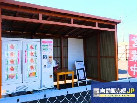 群馬県前橋市に冷蔵ロッカー型”いちご自動販売機”が登