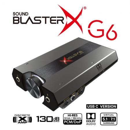 定番ゲーミングDAC「Sound BlasterX G6」をUSB-Cモデ