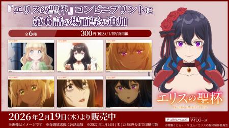 大好評！TVアニメ『エリスの聖杯』コンビニプリントに