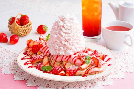 【Eggs ’n Things】苺の香りに包まれる春色メニューが