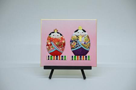 ちりめん和紙の魅力「おひなさまの押絵づくり」参加者
