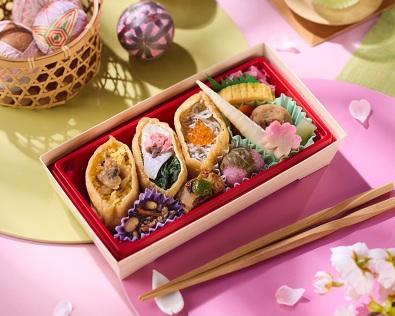 春を彩る「三種の春のっけいなり」お花見や行楽utf-8 春を彩る「三種の春のっけいなり」お花見や行楽utf-8