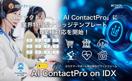 AIファクトリー「AI ContactPro」に業界特化型ナレッ AIファクトリー「AI ContactPro」に業界特化型ナレッ
