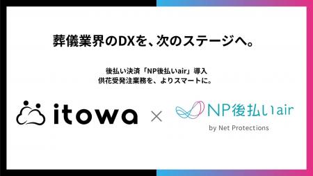 itowa、ネットプロテクションズと葬儀業界DXに向けた