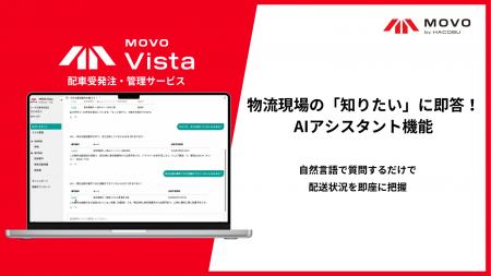 Hacobu、配車受発注・管理サービス「MOVO Vista」にAI