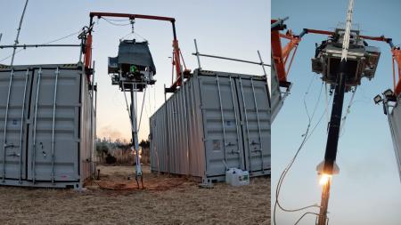 「Kogitsuneロケットの吊下げ発射実験」に成功。