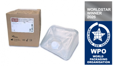 ZACROS、水平リサイクルした業務用液体容器「CUBITAIN