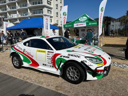 全日本ラリー選手権 第1戦 三河湾にてCastrolブースの 全日本ラリー選手権 第1戦 三河湾にてCastrolブースの