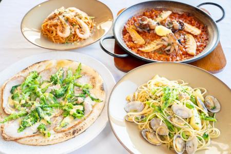 春の訪れをひと足早く、テーブルの上から。季節が動き