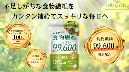 【持ち歩ける食物繊維】LOHAStyleより「水なし」で摂 【持ち歩ける食物繊維】LOHAStyleより「水なし」で摂