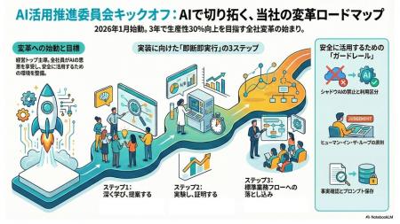 業界トップ水準のAI活用を支える「管理規程」を策定。 業界トップ水準のAI活用を支える「管理規程」を策定。